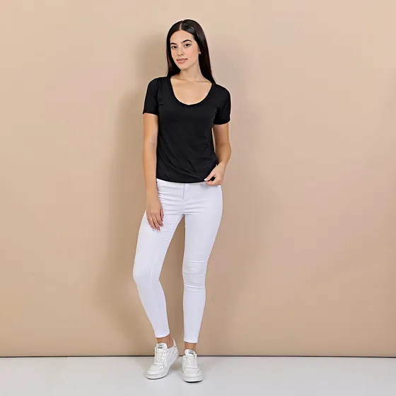 Pantalon Zaira Jeans Chupin Skinny Mujer Largo