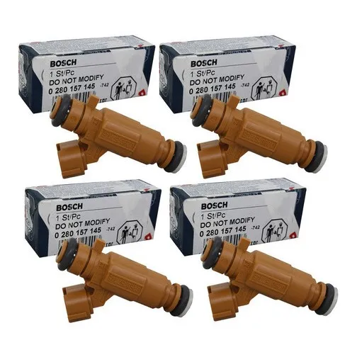Kit 4 Bico Injetor Sentra 2.0 Flex 2021 2022 Original Bosch