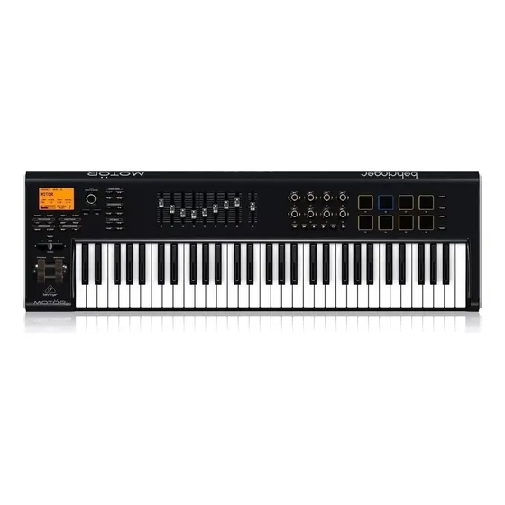 Teclado Controlador Midi Behringer Motor 61 + Color Negro | Cuotas sin interés