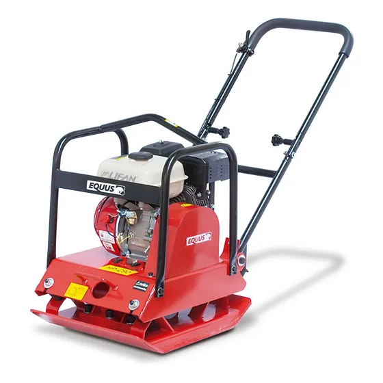 Plancha Vibradora Compactadora Equus 120kg + Horimetro
