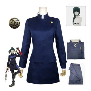 Traje Maki Zenin E Perucas De Jujutsu Kaisen Cosplay A Traje Maki Zenin E Perucas De Jujutsu Kaisen Cosplay A
