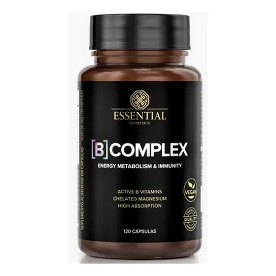 Complexo B B Complex 120caps Essential Nutrition Original