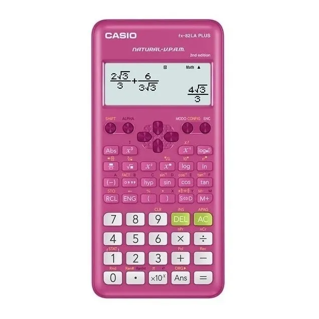Calculadora científica Casio FX-82LA Plus -2 color rosa