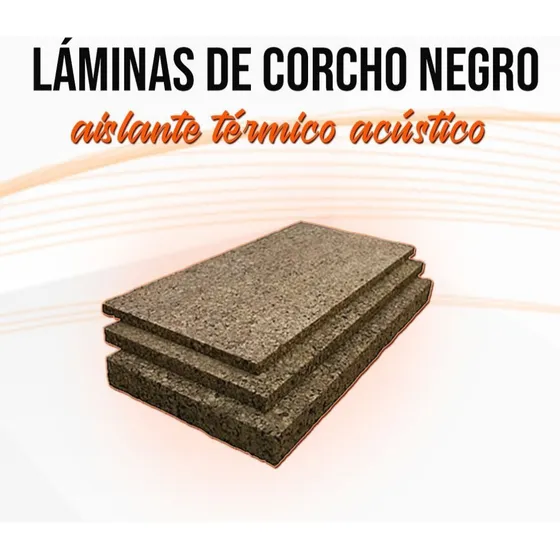 Laminas Corcho Acústico 2.5cm Grosor(1 Pulgada)medidas 90x60