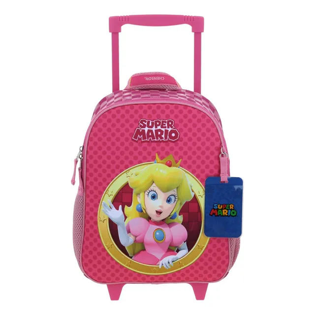 Mochila Chica Ruedas Chenson Mario Bros Peach Barb