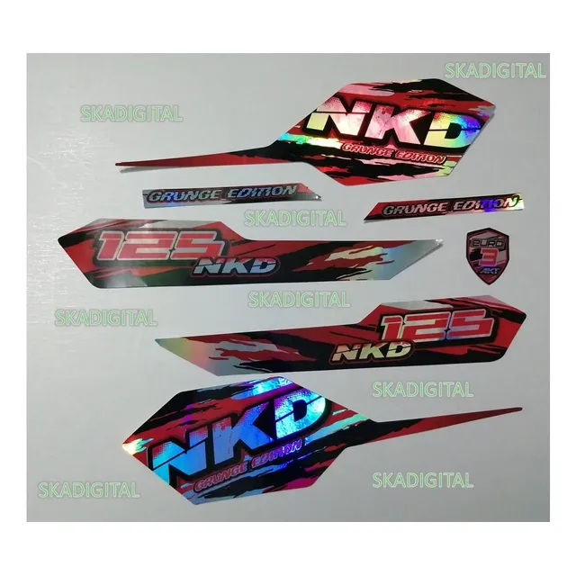 Kit Completo De Calcomanías Akt Nkd 125 Tornasol