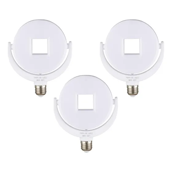 Lampara Foco Luz Led Ajustable Movil Iluminacion 3 Piezas