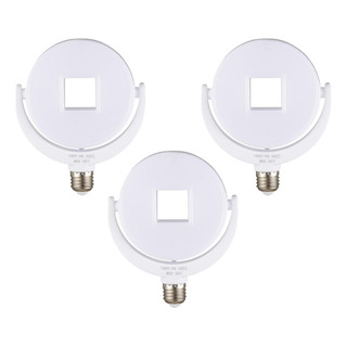 Lampara Foco Luz Led Ajustable Movil Iluminacion 3 Piezas Lampara Foco Luz Led Ajustable Movil Iluminacion 3 Piezas
