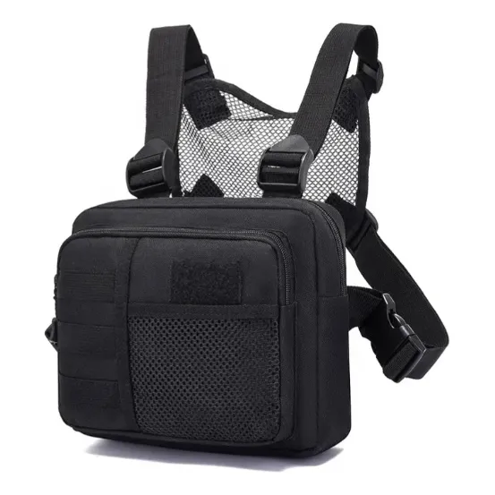 Bolso Pechera Motorizado Grabar Influencer Tactico Crosfit