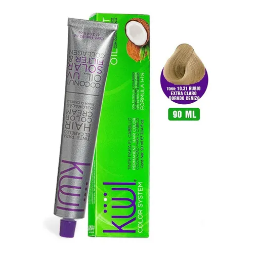 Tintes Kuul Dorados 90ml - Kit - mL Tono Tinte Kuul Rubio Extra Claro Dorado Cenizo 10.31