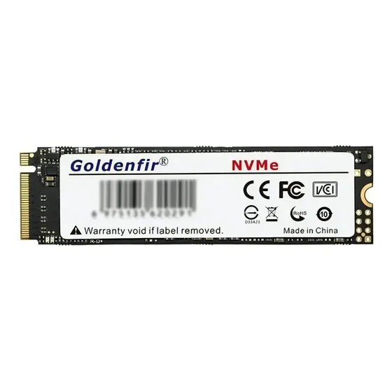 SSD NVMe Goldenfir 512GB M.2 2280 Preto Interno