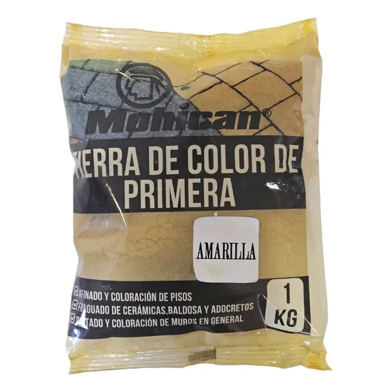 Tierra De Color Amarillo De Primera Bolsa 1 Kg