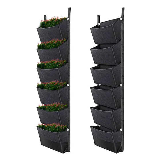 Bolsas De Cultivo Vertical Con.bolsillos.macetas Colgant