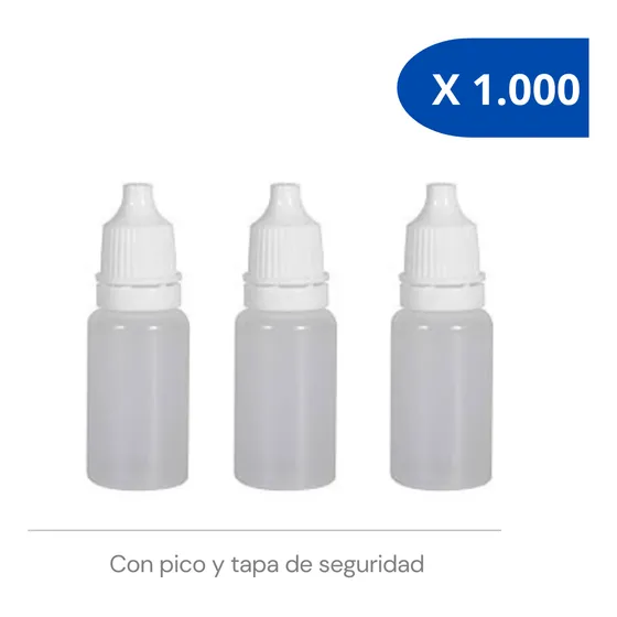 Envase Gotero 15 Cc Con Pico Y Tapa - Bulto De 1000 Unid