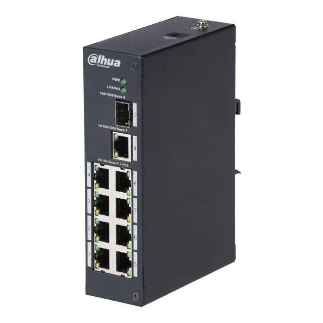 Switch Dahua Pfs3110-8et-96 8 Puertos Poe 1 Ethernet Gigabit
