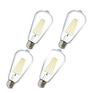 4 Foco Bombilla Led E26 E27 Standard Luz Incandescente 6000k 4 Foco Bombilla Led E26 E27 Standard Luz Incandescente 6000k