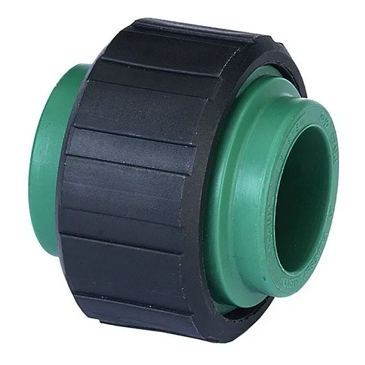 Union Doble Acqua System Dema Con Tuerca Plastica 40mm