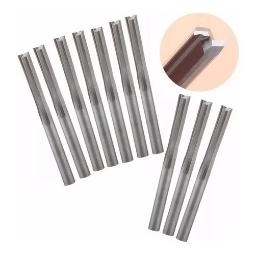 Fresa 2 Cortes Retos 3.175x17mm Perfeito Para Mdf / Acm