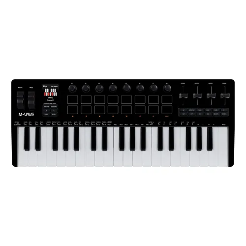 Teclado Midi Akai Mpk Mini Mk3, 25 Teclas, 8 Pads, Negro Black
