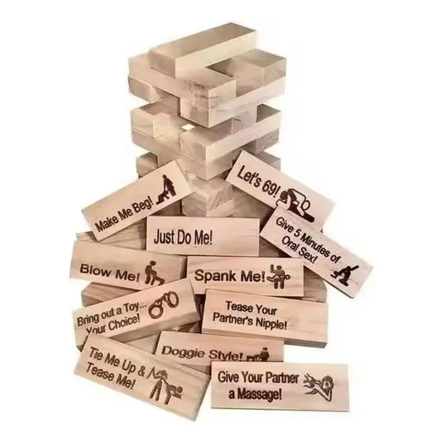 Juego Block Tower Jenga De Citas Para Parejas