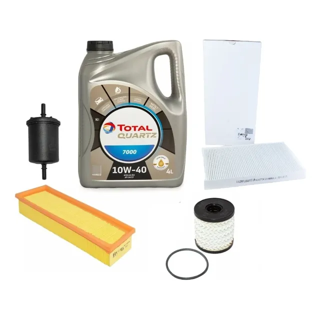 Kit 4 Flltros + Aceite 7000 Citroen C3 1.4-1.6 N Linea Vieja