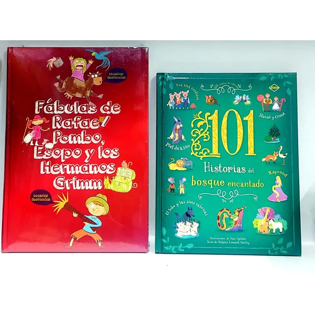 Cuentos Y Fabulas Pombo, Esopo Y Grimm + 101 Historias