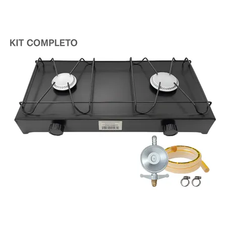 Fogão 2 Bocas Com Kit Completo De Instalação 0