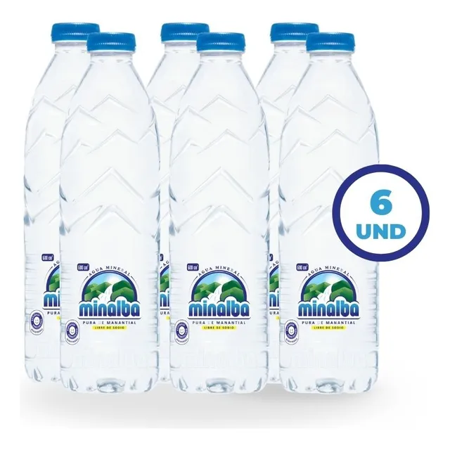 Agua Minalba 600ml Pack 6und