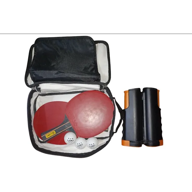 Raquetas Ping Pong Profesional Loki Incluye Malla Y Pelotas