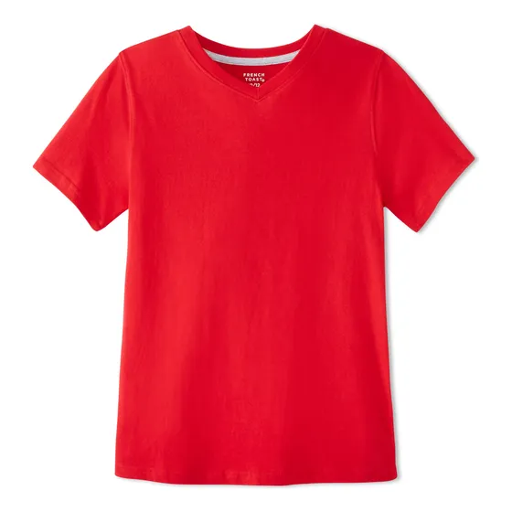 Camiseta De Manga Corta Con Cuello En V Para Niños French To