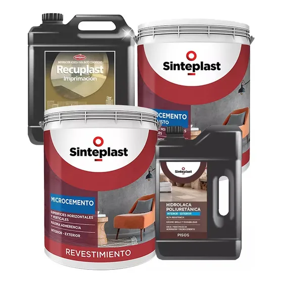 Recuplast Microcemento Sinteplast Kit X 20k Don Luis Mdp