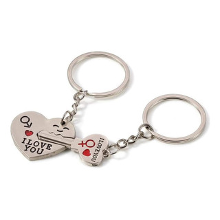 Chaveiro Chave Do Coração, Casal Apaixonado, Eu Te Amo Chaveiro Chave Do Coração, Casal Apaixonado, Eu Te Amo