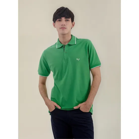 Chomba Polo Piqué Howard Slim Con Vivo 1108 Hombre