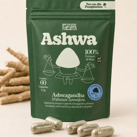 Ashwagandha - 60 Cápsulas - 300mg Sin Sabor