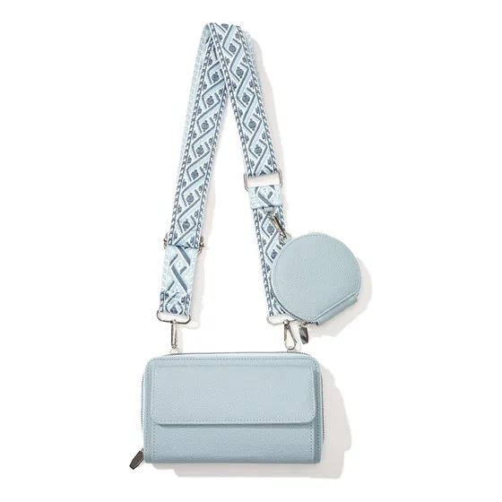Bolso Billetera Porta Celular Manos Libres+obsequio Monedero