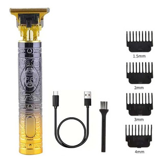 Kit Maquina De Corte De Cabello Y Barba Vintage Recargable Kit Maquina De Corte De Cabello Y Barba Vintage Recargable