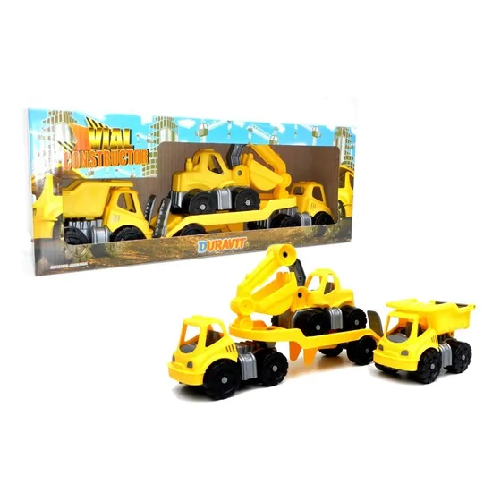 Camion Constructor Vial Duravit Set X4 Piezas Planeta Juguet