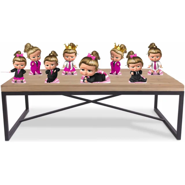 Kit Festa Poderosa Chefinha - 8 De Mesa - Para Decoração
