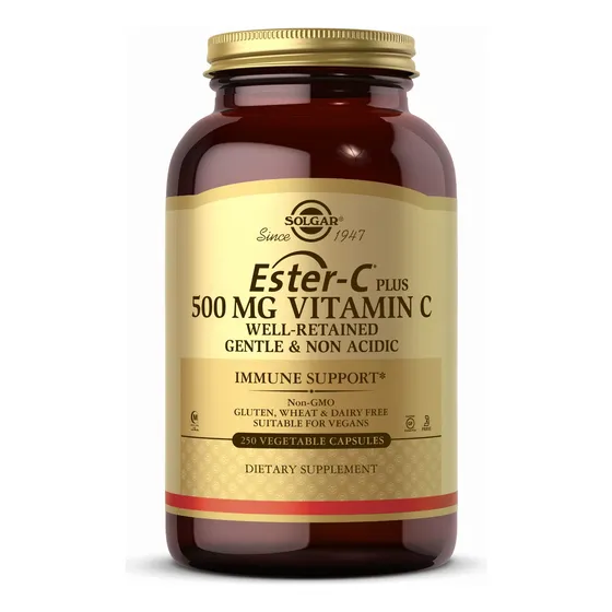 Suplemento Solgar Ester-c Plus 500 Mg De Vitamina C 250 Cáps