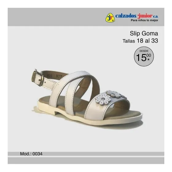 Sandalias Para Niñas Marca Junior En Suela Pvc Todas Tallas