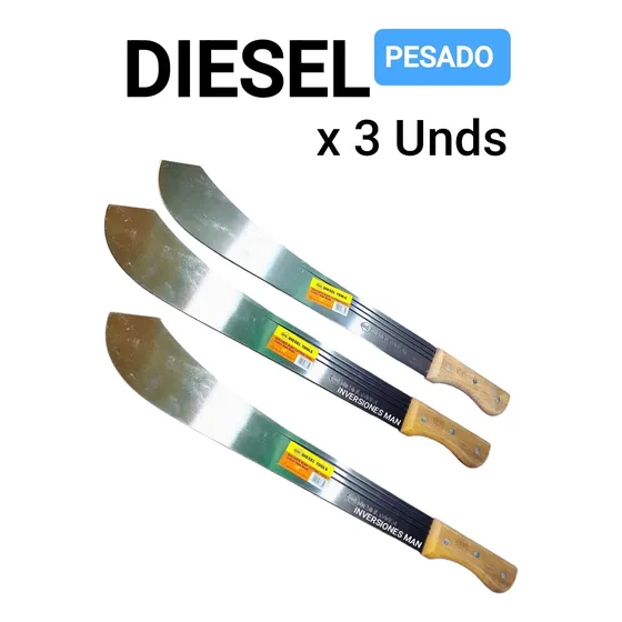 Machete 3 Canales Pesado Grueso Del Bueno 18 PuLG Nuevo