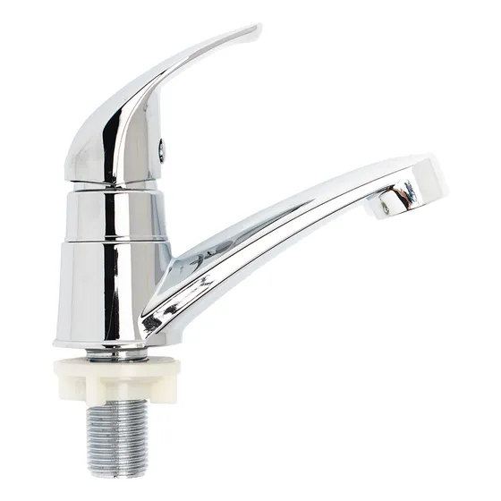 Llave Para Lavamanos Pomo Aleta Acero