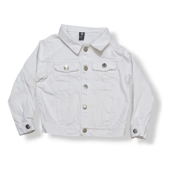 Campera Niños Unisex Jean Rigido Blanco Stone Guimel Kids