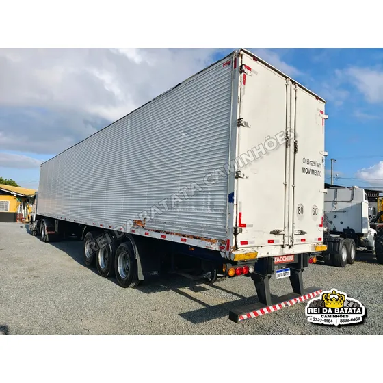 Carreta Semi Reboque Baú Facchini 3 Eixos C/ Pneus 28 Pallet