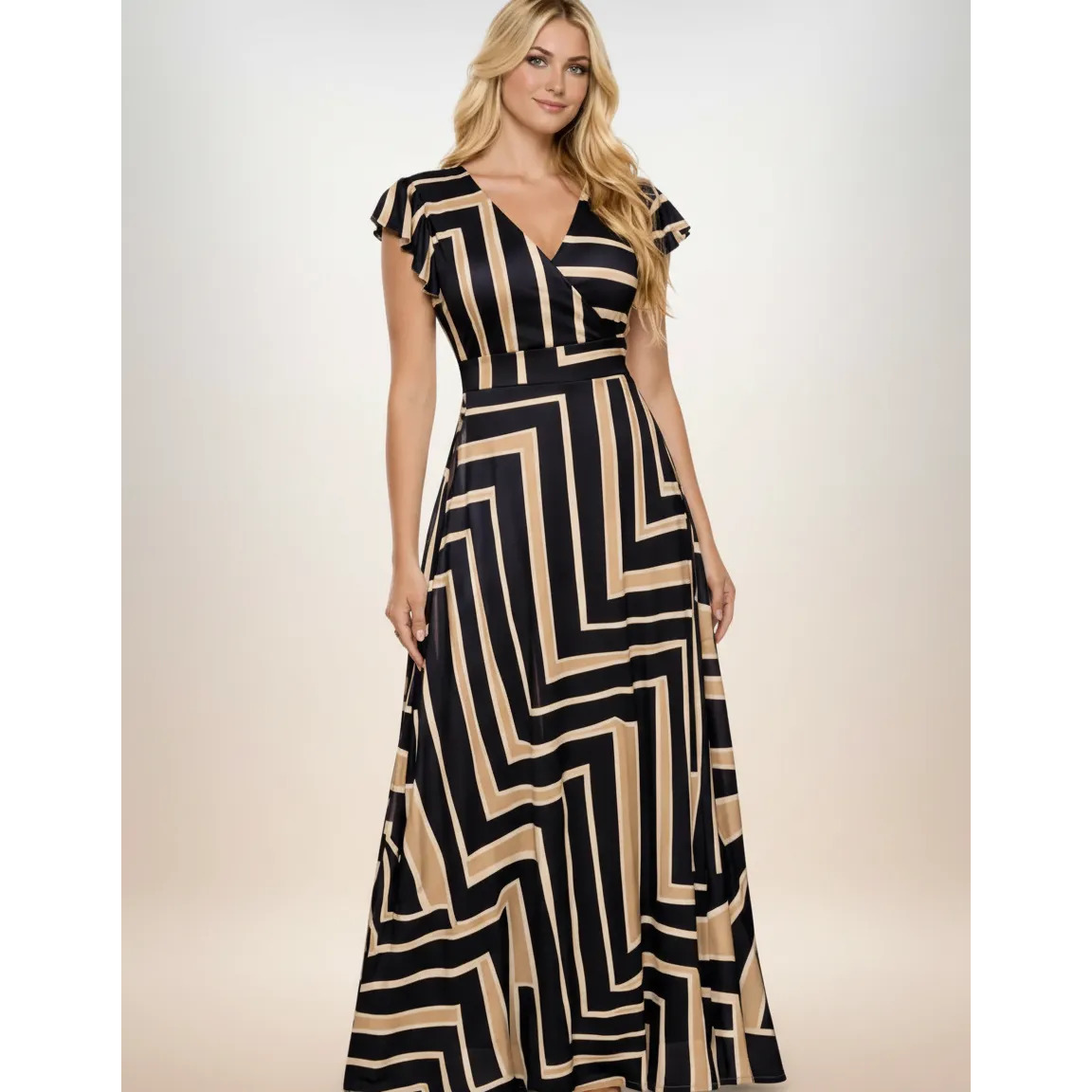 Vestido Feminino Longo Moda Evangélica Confortável Elegante Vestido Feminino Longo Moda Evangélica Confortável Elegante