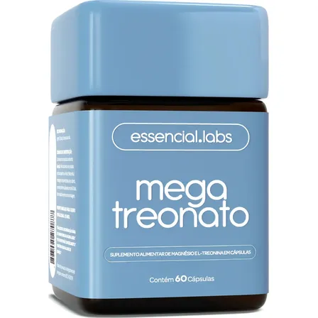 MAGNÉSIO TREONATO - Fórmula com Máxima Concentração e Biodisponibilidade - 60 Cápsulas