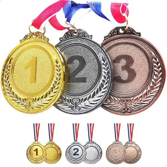 3pzs Mini Medallas Deportivas De Oro/plata/bronce Medallero