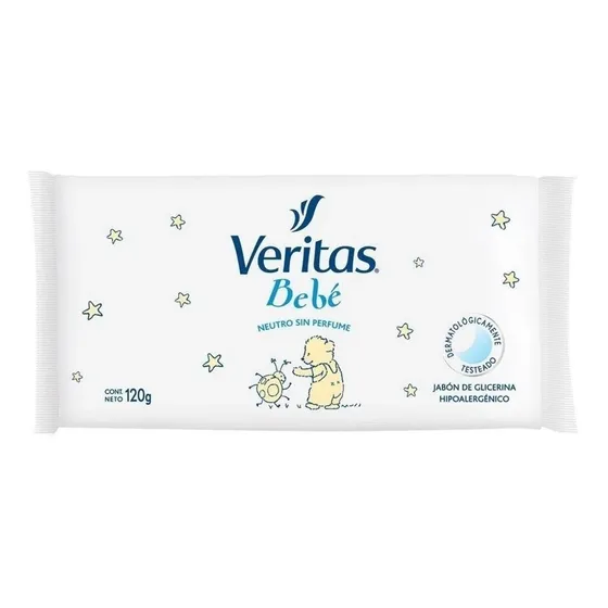 Jabón De Glicerina Bebe Hipoalergenico Veritas 120g