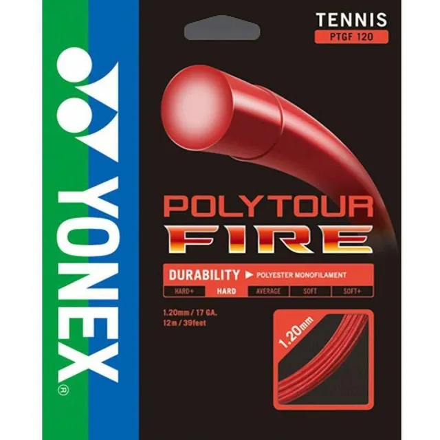 Poly Tour Fire 16 130 Raqueta Tenis Cadena Rojo