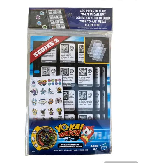 Pack De Hojas Medallium Yo-kai Watch Medalla Yokai Sticker 